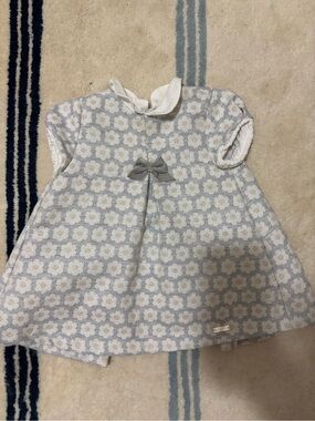 Mayoral Floral Baby Dress with Bow